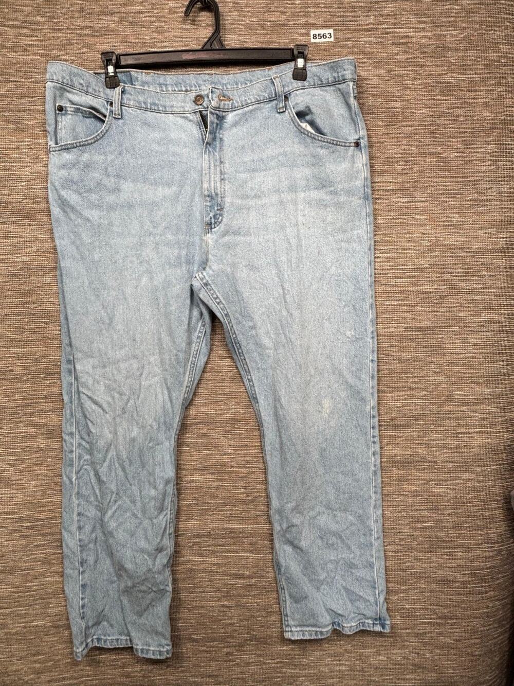 Wrangler 1096FXVBI Straight Jeans Mens Size 40x30 Light Blue Regular Fit Stretch